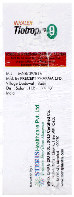 Tiotropin 9 Inhaler 120Mdi Tiotropin 9 Inhaler 120Mdi